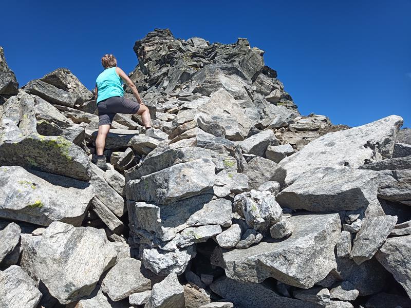 Foto: Wolfgang Lauschensky / Wandertour / Rauchkofel 3251m von Prettau / aufsteilender Blockgrat / 31.08.2025 01:08:36
