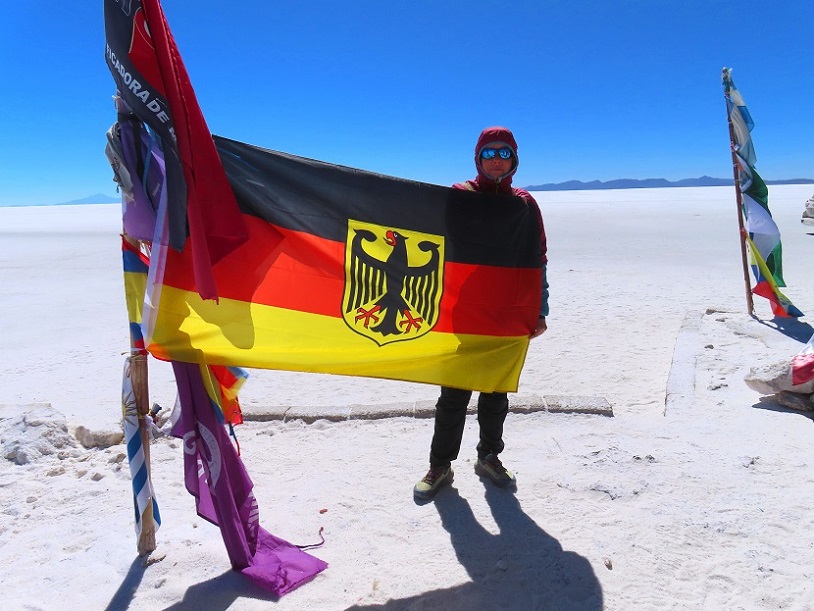 Foto: Andreas Koller / Wandertour / Salar de Uyuni (3650m) / Es gibt noch keine österreichische Flagge dort! / 24.10.2025 00:35:24