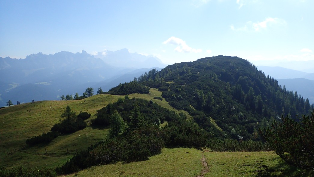 Foto: Manfred Karl / Wandertour / Über die Karalm auf die Koreinhöhe (1845 m) / Gosaukamm - Dachstein, rechts der Korein / 01.11.2025 18:54:24