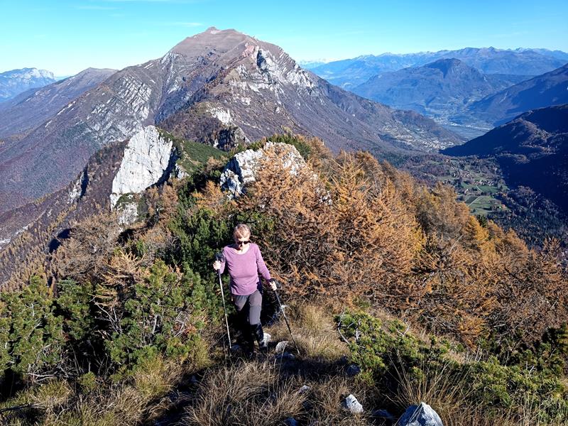Foto: Wolfgang Lauschensky / Wandertour / Cima Palon 1915m Überschreitung / Rückblick zu La Rocchetta und Monte Cornetto / 17.11.2025 16:09:37