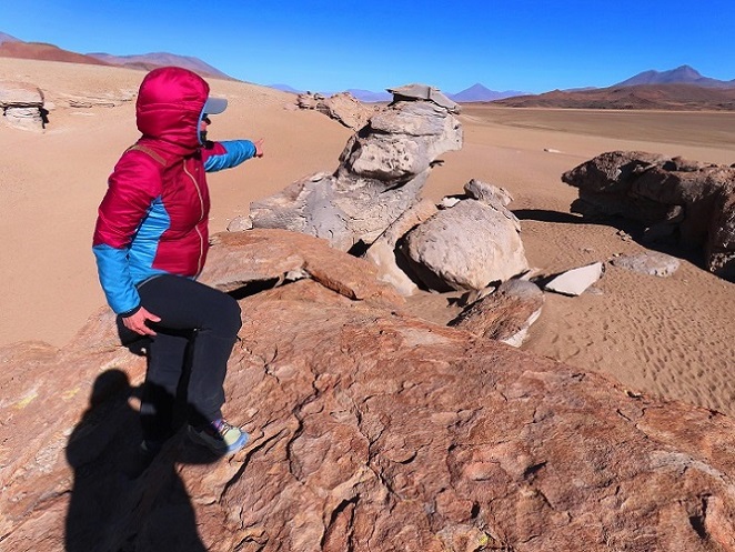 Foto: Andreas Koller / Klettertour / Arbol de Piedra: Bouldern auf 4500m (4560m) / On top of the boulder / 29.11.2025 15:17:47