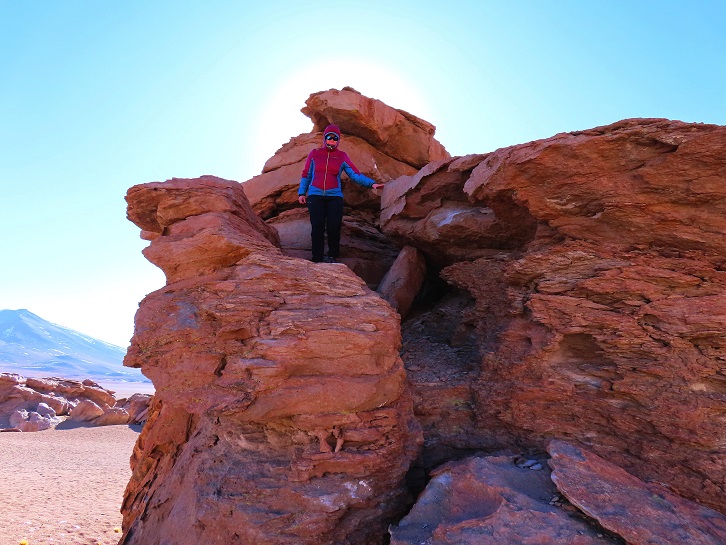 Foto: Andreas Koller / Klettertour / Arbol de Piedra: Bouldern auf 4500m (4560m) / Abklettern vom letzten Block der Runde / 29.11.2025 15:16:50