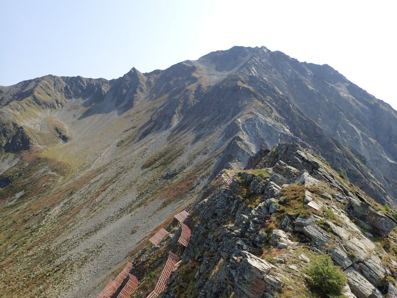 Foto: Manfred Karl / Klettertour / Rotenkogel (2762 m) Nordwestgrat / Rotenkogel NW-Grat vom Bunköpfl gesehen / 24.06.2026 16:03:40