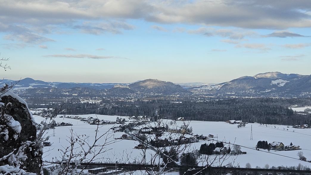 Foto: Manfred Karl / Schneeschuhtour / Schneeschuhwanderung zur Gossenleier (574 m) / Festung Hohensalzburg / 17.02.2026 08:49:41