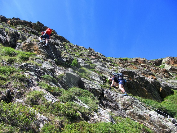 Foto: Andreas Koller / Klettersteigtour / Klettersteig Hohe Mut (2670m) / Einstieg bzw. die ersten Meter / 14.05.2026 01:48:27