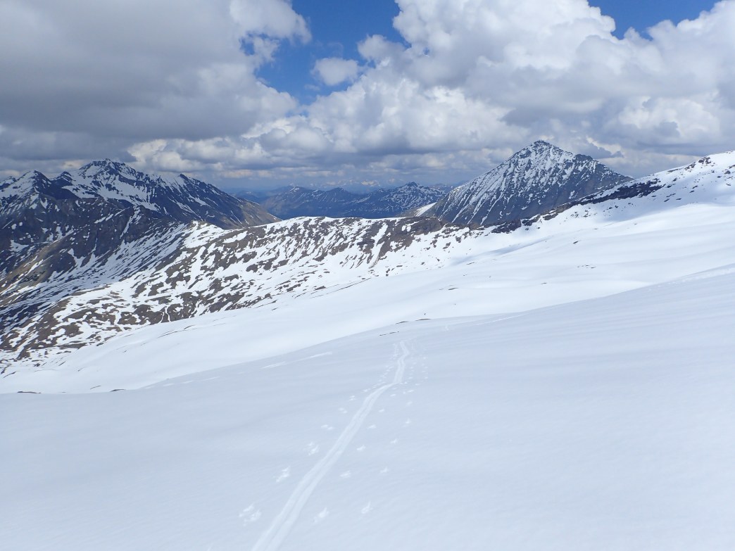 Foto: Manfred Karl / Skitour / Noespitze (3005 m) und Herbertturm (2971 m) aus dem Seidlwinkltal / Aufstieg zum Nordfuß des Htr. Moderecks / 23.06.2026 14:43:49