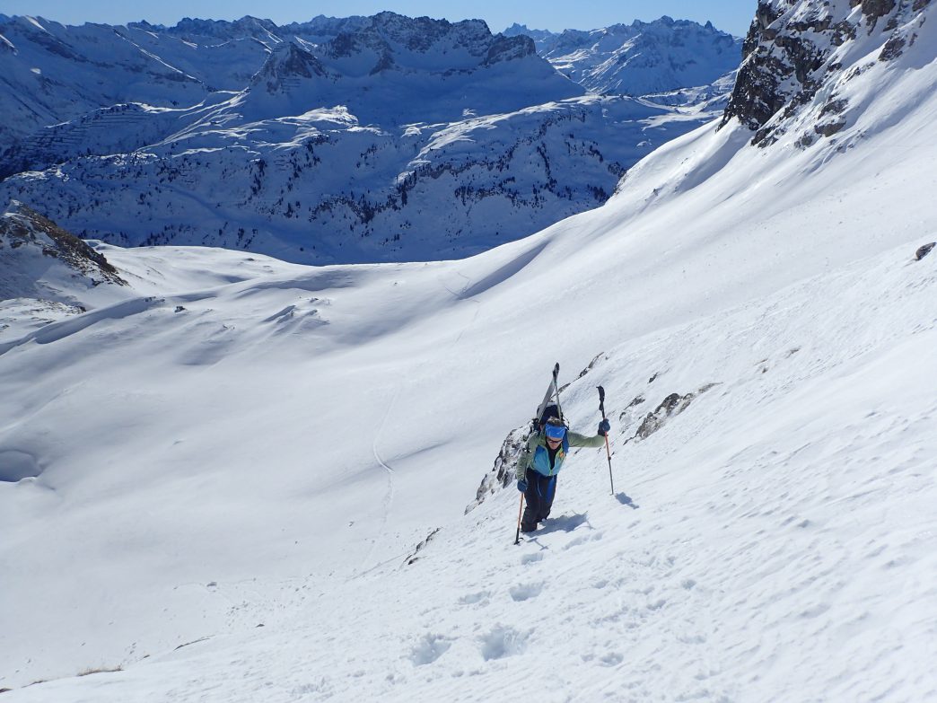Foto: Manfred Karl / Skitour / Widderstein Ostgratscharte (2345 m) – Geißhorn (2366 m) / Ausstieg aus der Steilstufe / 23.06.2026 11:26:01