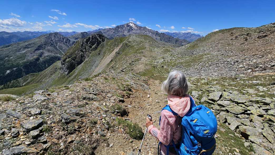Foto: Manfred Karl / Wandertour / Hoher Dieb (2730 m) von der Tarscher Alm / Am Kamm Richtung Tarscher Joch / 22.09.2026 19:56:21