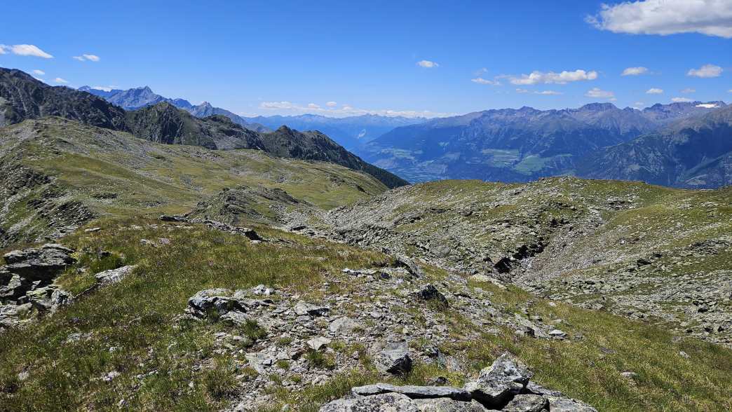 Foto: Manfred Karl / Wandertour / Hoher Dieb (2730 m) von der Tarscher Alm / Abstieg vom Ex Skilift Südgipfel / 22.09.2026 19:50:48