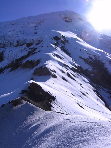 Foto: Andreas Koller / Wandertour / Chimborazo - König der Anden Ecuadors (6310 m) / Der W-Grat als Himmelsleiter / 10.01.2007 03:04:08