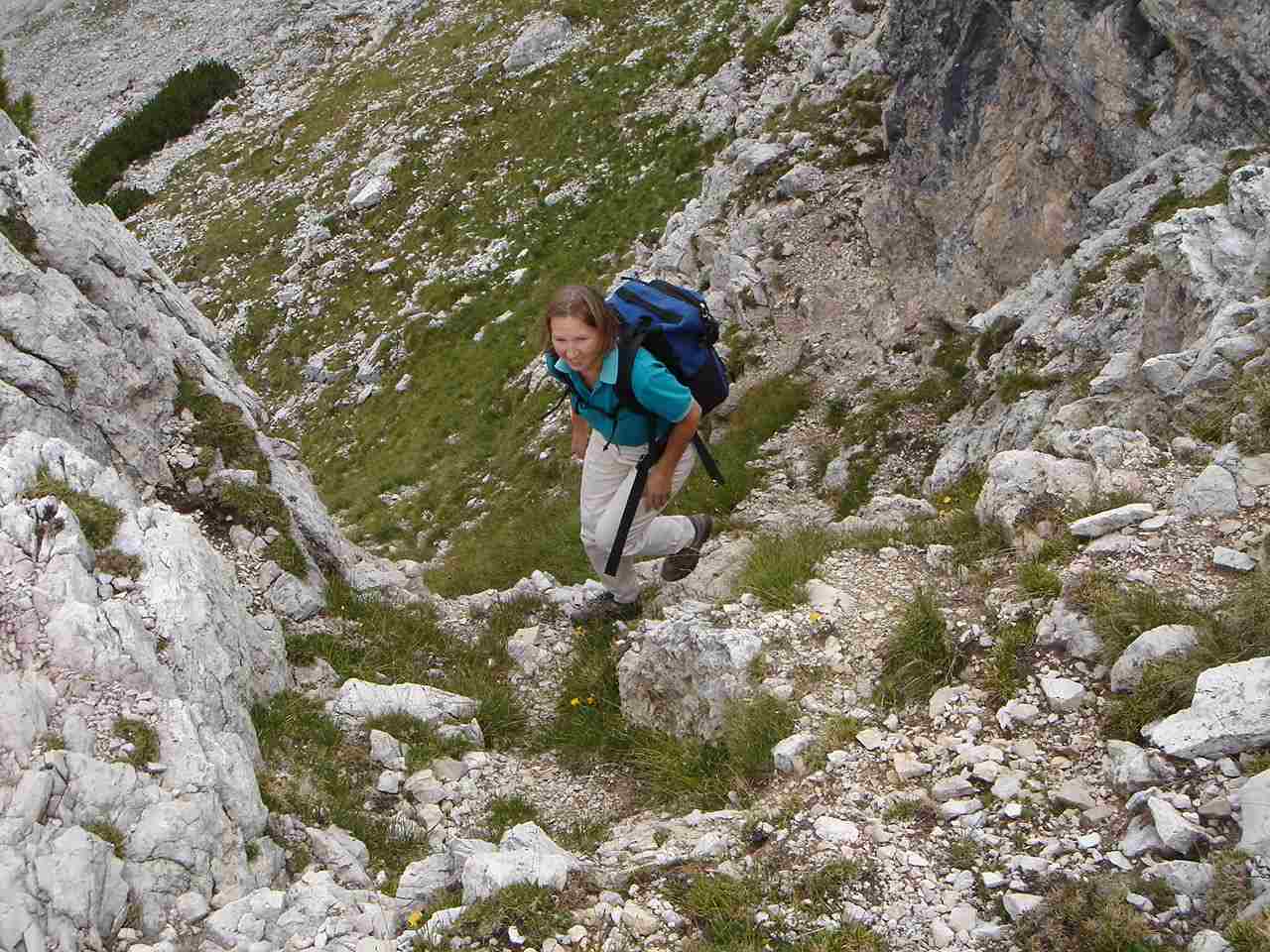 Foto: Manfred Karl / Wandertour / Settsass (2571m) / Abkürzung zum Nordrücken des Settsass. / 05.05.2007 19:00:28