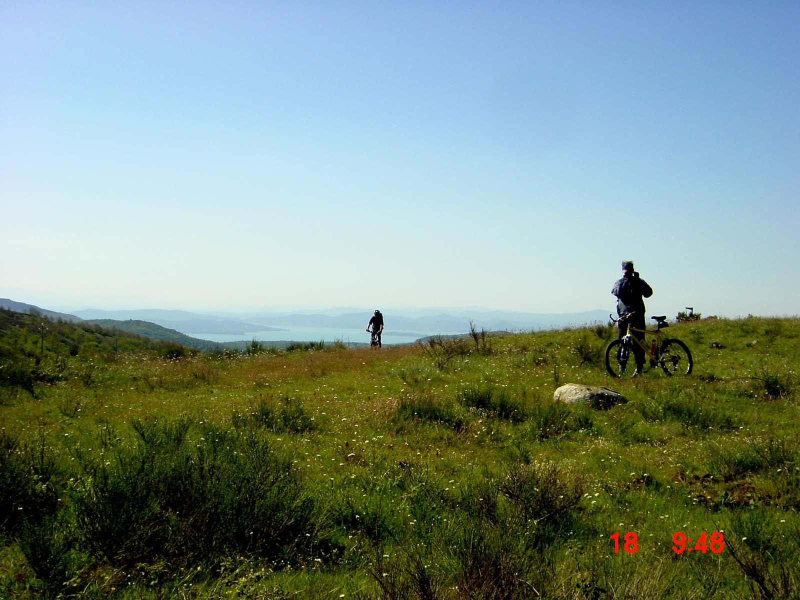 Foto: Manfred Karl / Mountainbiketour / Monte Ginezzo, 928 m / Blick zum Trasimener See / 20.06.2007 06:20:09