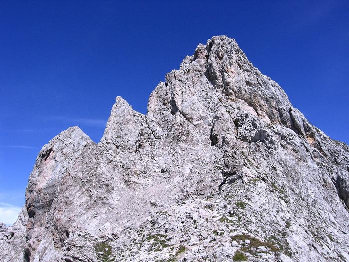 Foto: Andreas Koller / Klettersteigtour / Karwendel- und Mittenwalder Klettersteig (2384m) / Steiler Abstieg von der Sulzleklammspitze / 31.08.2007 23:10:15