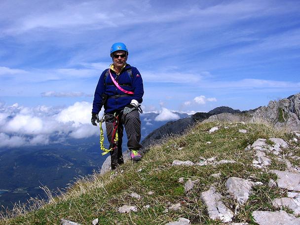 Foto: Andreas Koller / Klettersteigtour / Karwendel- und Mittenwalder Klettersteig (2384m) / Auf der Sulzleklammspitze / 31.08.2007 23:09:52