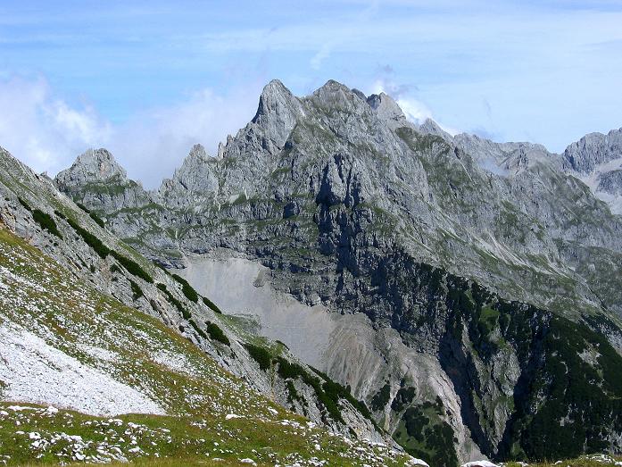 Foto: Andreas Koller / Klettersteigtour / Karwendel- und Mittenwalder Klettersteig (2384m) / Schroffe Karwendelgipfel / 31.08.2007 23:09:05