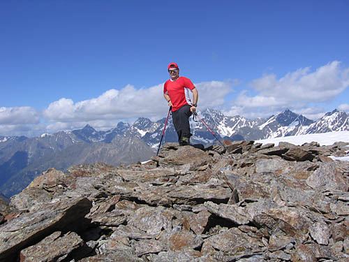 Foto: Andreas Koller / Wandertour / Aachener Höhenweg und Atemkogel (3010 m) / Am Gipfel des Atemkogel / 27.12.2006 17:50:29