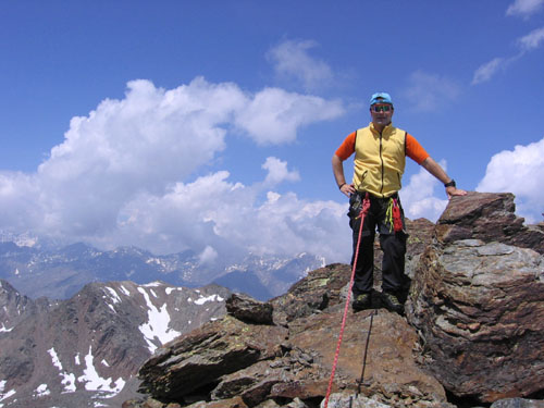 Foto: Andreas Koller / Wandertour / Hintere Eggenspitze - auf den höchsten Gipfel über dem Ultental (3443 m) / Am Ansatz des N-Grates / 27.12.2006 18:04:44