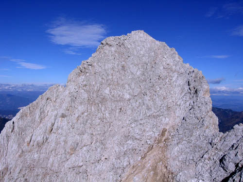 Foto: Andreas Koller / Wandertour / Spik - Überschreitung (2473 m) / Die steile SW-Anstiegsflanke des Spik / 27.12.2006 18:08:32