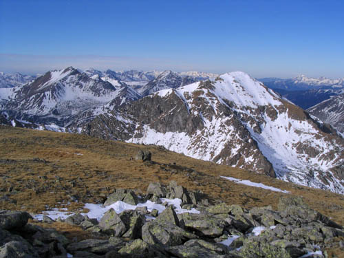 Foto: Andreas Koller / Wandertour / Großer Ringkogel und Pletzen (2345 m) / Blick in die Seckauer Tauern / 27.12.2006 18:09:11